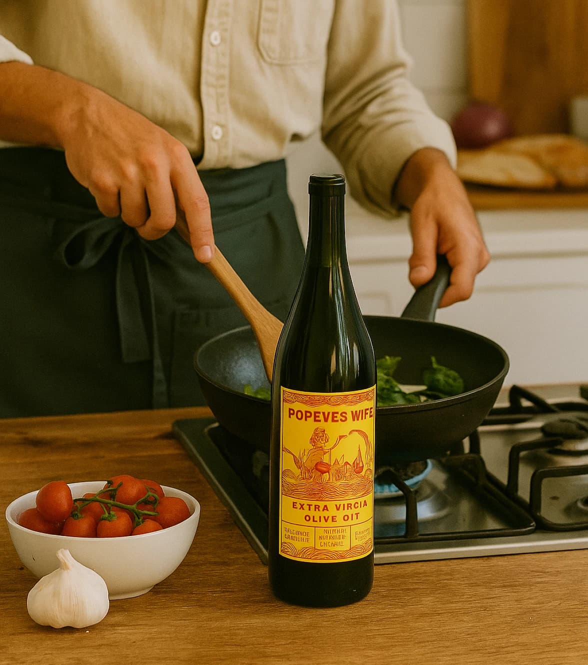 Popeyes Wife Extra Virgin Olive Oil - Main Product